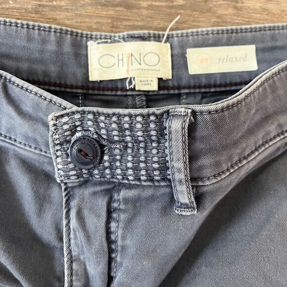 Anthropologie Chino Relaxed Gray Shorts | Size 27 - Picture 3 of 7